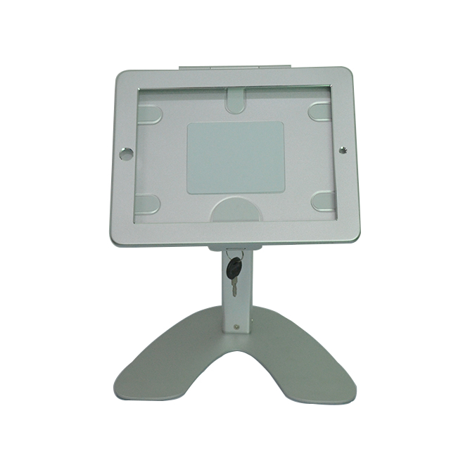 Non-rotating V-shaped bottom desktop IPAD anti-theft bracket